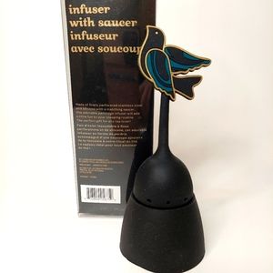 David's Tea Partridge Infuser With Saucer Brand New
